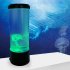 LED Night Light Simulation Jellyfish Night Lamp With Button Switch Nursery Night Light USB Powered Bedside Table Lamp For Office Bedroom Living Room Square jell