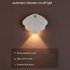 LED Night Light Type c Rechargeable 3 Brightness Modes Motion Sensor Bedside Table Lamp For Work Study Craft black