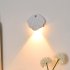 LED Night Light Type c Rechargeable 3 Brightness Modes Motion Sensor Bedside Table Lamp For Work Study Craft black