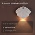 LED Night Light Type c Rechargeable 3 Brightness Modes Motion Sensor Bedside Table Lamp For Work Study Craft black