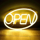 LED OPEN Light Signs Battery/USB Powered Hanging Luminous Signs Decorative Lamp For Bar Restaurant Coffee Shop Decoration Warm White