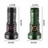 LED Outdoor Flashlight Lightweight Torch Type C Rechargeable Aluminum Alloy Lamp Waterproof Lantern White Red Light High Lumens Flashlight For Home Outdoor Camp