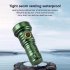 LED Outdoor Flashlight Lightweight Torch Type C Rechargeable Aluminum Alloy Lamp Waterproof Lantern White Red Light High Lumens Flashlight For Home Outdoor Camp