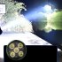 LED Outdoor Flashlight Lightweight Torch Type C Rechargeable Aluminum Alloy Lamp Waterproof Lantern White Red Light High Lumens Flashlight For Home Outdoor Camp