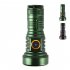 LED Outdoor Flashlight Lightweight Torch Type C Rechargeable Aluminum Alloy Lamp Waterproof Lantern White Red Light High Lumens Flashlight For Home Outdoor Camp