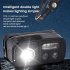 LED Outdoor Headlight Dual Light Source Torch Lamp With Inductive Switch 30   angle Free Adjustment High Lumens Flashlight For Home Outdoor Camping Fishing WH016
