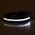 LED Pet Cat Dog Collar Night Safety Luminous Necklaces for Outdoor Walking White S