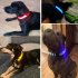 LED Pet Cat Dog Collar Night Safety Luminous Necklaces for Outdoor Walking red L