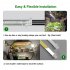 LED Plant Grow Light Strips Full Spectrum USB Auto ON Off Timer 9 Dimmable Levels Sunlike Grow Lamp For Indoor Plants Strip 2 heads
