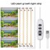 LED Plant Grow Light Strips Full Spectrum USB Auto ON Off Timer 9 Dimmable Levels Sunlike Grow Lamp For Indoor Plants Strip 2 heads
