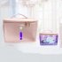 LED Purple Light Disinfection Bag UV 59 Seconds Odor Removal Storage Box for Home Pink