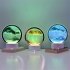LED Quicksand Painting Lamp Touch Contral Desk Lights Dynamic Desktop Bedside Ornament For Home Office Desktop Decor red
