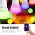 LED RGB White Light Wifi Bulb Support for Alexa Google Home Voice Control   B22 7W