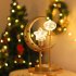 LED Ramadan Moon Star Table Lamp Battery Operated Hollow Out Light Frame Dual Head Night Light For Bedroom Living Room Christmas Decor Warm White