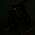 LED Rear Bike Bicycle Tail Light and Laser that contains two Lasers and five LEDs plus there are 4 Modes for Tail Light and 4 Modes for Laser