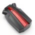 LED Rear Bike Bicycle Tail Light and Laser that contains two Lasers and five LEDs plus there are 4 Modes for Tail Light and 4 Modes for Laser