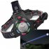 LED Rechargeable Headlamp  Headlight 1200 Lumens Super Bright With 4 Modes  IPX4 Waterproof 90   Adjustable Headband Head Lamp For Outdoor Camping Running Cyclin