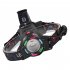 LED Rechargeable Headlamp  Headlight 1200 Lumens Super Bright With 4 Modes  IPX4 Waterproof 90   Adjustable Headband Head Lamp For Outdoor Camping Running Cyclin