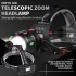 LED Rechargeable Headlamp  Headlight 1200 Lumens Super Bright With 4 Modes  IPX4 Waterproof 90   Adjustable Headband Head Lamp For Outdoor Camping Running Cyclin