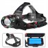 LED Rechargeable Headlamp  Headlight 1200 Lumens Super Bright With 4 Modes  IPX4 Waterproof 90   Adjustable Headband Head Lamp For Outdoor Camping Running Cyclin
