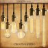 LED Retro Style Edison Tungsten Lamp Bulb Warm Yellow Lighing Color  G95 straight wire