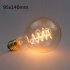 LED Retro Style Edison Tungsten Lamp Bulb Warm Yellow Lighing Color  G125 straight wire