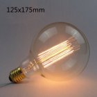 LED Retro Style Edison Tungsten Lamp Bulb Warm Yellow Lighing Color  G125 straight wire