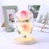 LED Romantic 2 Simulate Rose Shape Decor with String Light for Valentine Decoration Pink white