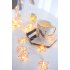LED Rose Gold Color Five pointed Star Shape String Light for Balcony Room Decor