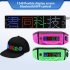 LED Sign Flexible Scrolling Panel With 8 Display Actions RGB Multi color Text APP Custom 450mA Battery Capacity USB Charging LED Signs For Car Business 32 152mm