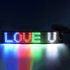 LED Sign Flexible Scrolling Panel With 8 Display Actions RGB Multi color Text APP Custom 450mA Battery Capacity USB Charging LED Signs For Car Business 32 152mm