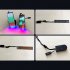 LED Sign Flexible Scrolling Panel With 8 Display Actions RGB Multi color Text APP Custom 450mA Battery Capacity USB Charging LED Signs For Car Business 32 152mm