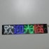 LED Sign Flexible Scrolling Panel With 8 Display Actions RGB Multi color Text APP Custom 450mA Battery Capacity USB Charging LED Signs For Car Business 32 152mm