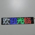 LED Sign Flexible Scrolling Panel With 8 Display Actions RGB Multi-color Text APP Custom 450mA Battery Capacity USB Charging LED Signs For Car Business 32*152mm