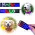 LED Sign Flexible Scrolling Panel With 8 Display Actions RGB Multi color Text APP Custom 450mA Battery Capacity USB Charging LED Signs For Car Business 32 152mm