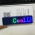 LED Sign Flexible Scrolling Panel With 8 Display Actions RGB Multi color Text APP Custom 450mA Battery Capacity USB Charging LED Signs For Car Business 32 152mm