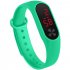 LED Simple Watch Hand Ring Watch Led Sports Fashion Electronic Watch Sky blue
