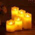 LED Simulate Flameless Electric Candle for Home Wedding Decor Warm Yellow Light 7 5x17 5cm