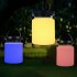 LED Solar Bottle Light Silicone USB Rechargeable Camping Lantern for Home Yard Garden Camping Night Light Warm light   colorful