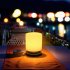 LED Solar Bottle Light Silicone USB Rechargeable Camping Lantern for Home Yard Garden Camping Night Light Warm light   colorful