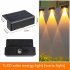 LED Solar Deck Lights Outdoor Waterproof Solar Powered Step Lights For Stairs Step Fence Yard Patio Pathway warm light