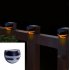 LED Solar Fence Lamp Royal Fashion Outdoor Garden Decoration Wall Lamp  White