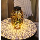 LED Solar Lanterns Outdoor Hanging Decorative Night Light for Table Patio Courtyard Garden  warm light Oval