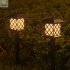 LED Solar Lawn Light Waterproof Night Light for Garden Landscape Path Yard Patio Walkway SL 815 round grid