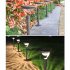 LED Solar Lawn Light Outdoor Home Garden Villa Landscape Lamp Decor dark grey