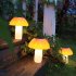 LED Solar Lawn Light Outdoor Mushroom Shape Garden Lamp for Stairs Decoration warm light