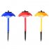 LED Solar Light Umbrella Shape Lawn Lights Outdoor Waterproof Garden Lamp red
