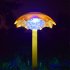 LED Solar Light Umbrella Shape Lawn Lights Outdoor Waterproof Garden Lamp blue