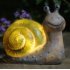 LED Solar Powered Snail Shape Lamp Landscape Decor Warm Light 13x14 5x8cm