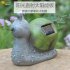 LED Solar Powered Snail Shape Lamp Landscape Decor Warm Light 13x14 5x8cm